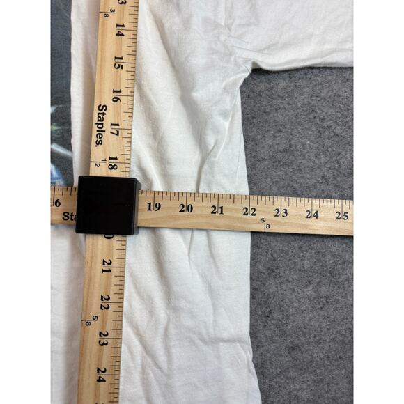 VINTAGE Star Wars Laser Game Shirt Mens Large White Graphic Tee 90s - Picture 2 of 5